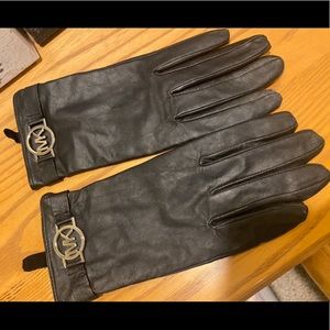 Michael Kors Leather Gloves